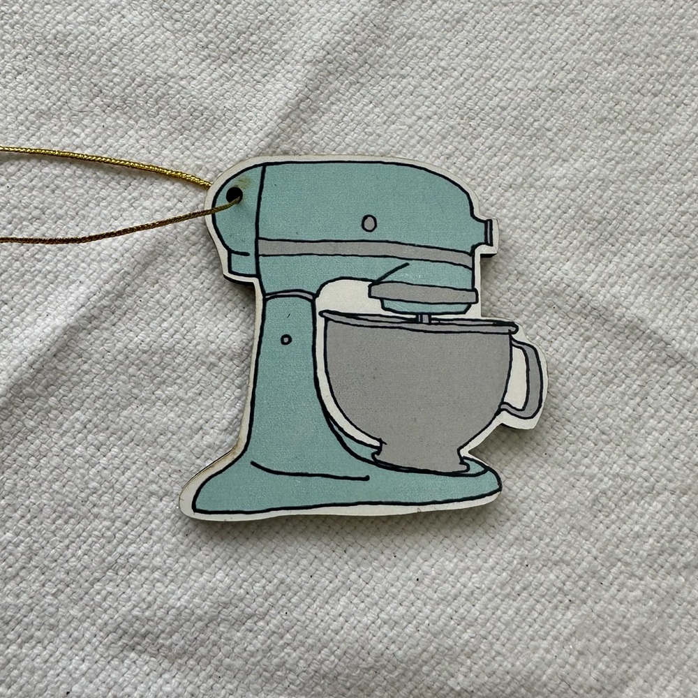 $5 Add On - Stand Mixer Christmas Ornament Flat Wooden